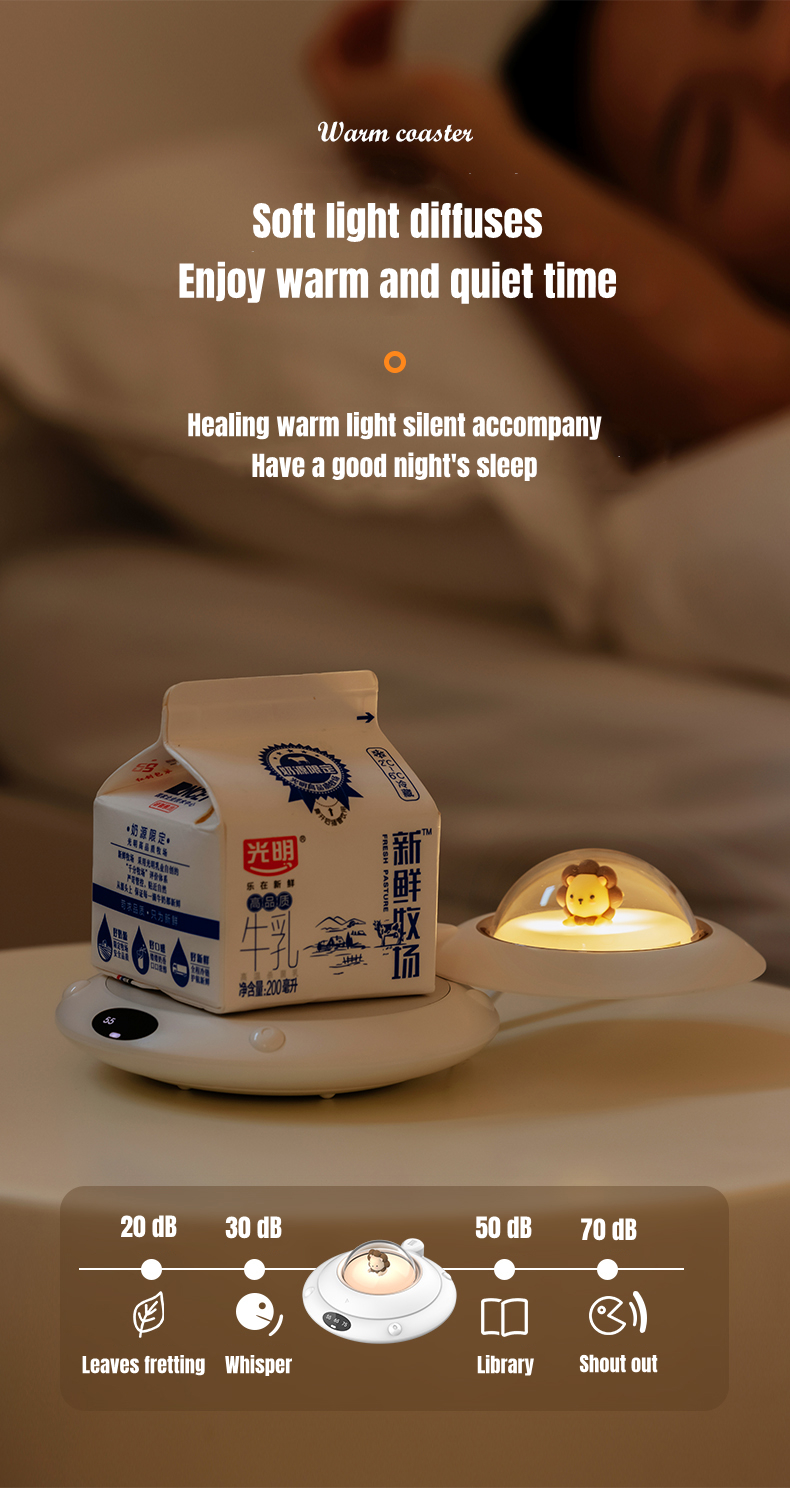 110-220 V Stylish UFO Coffee Milk Tea Mug Cup Electric Heating Coaster Warmer