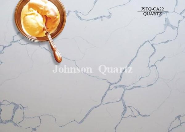 Quality 3m Length 2cm / 3cm Thickness Quartz Stone Countertops Smoothness Compact Structure for sale