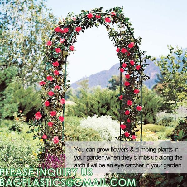 Metal Garden Arbor Wedding Arch, Combination for Various Climbing Plants, Rose