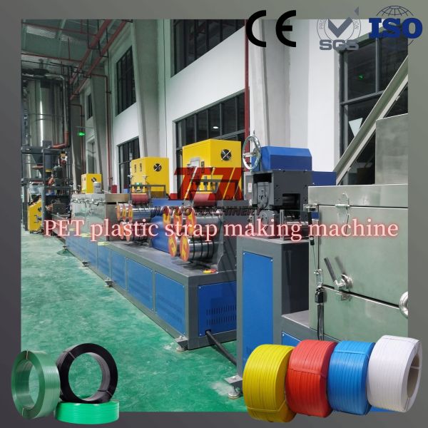 100kw Power PET Packing Strap Extruder Polyester Strap Making Machine With 100CC Melt Pump