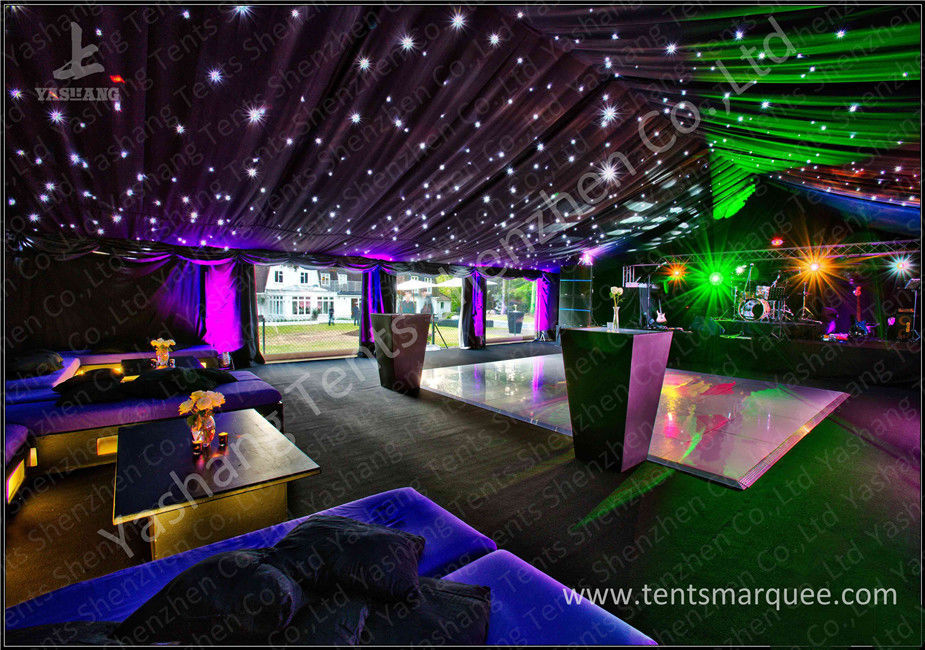 Fixable Temporary Alumminum Frame Luxury Wedding Tents with Lining Decorations