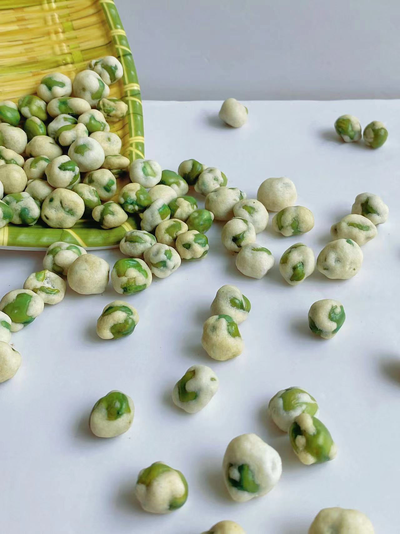 Salty Sweety Green Pea Snack Wasabi Roasted Fried Peas Snack