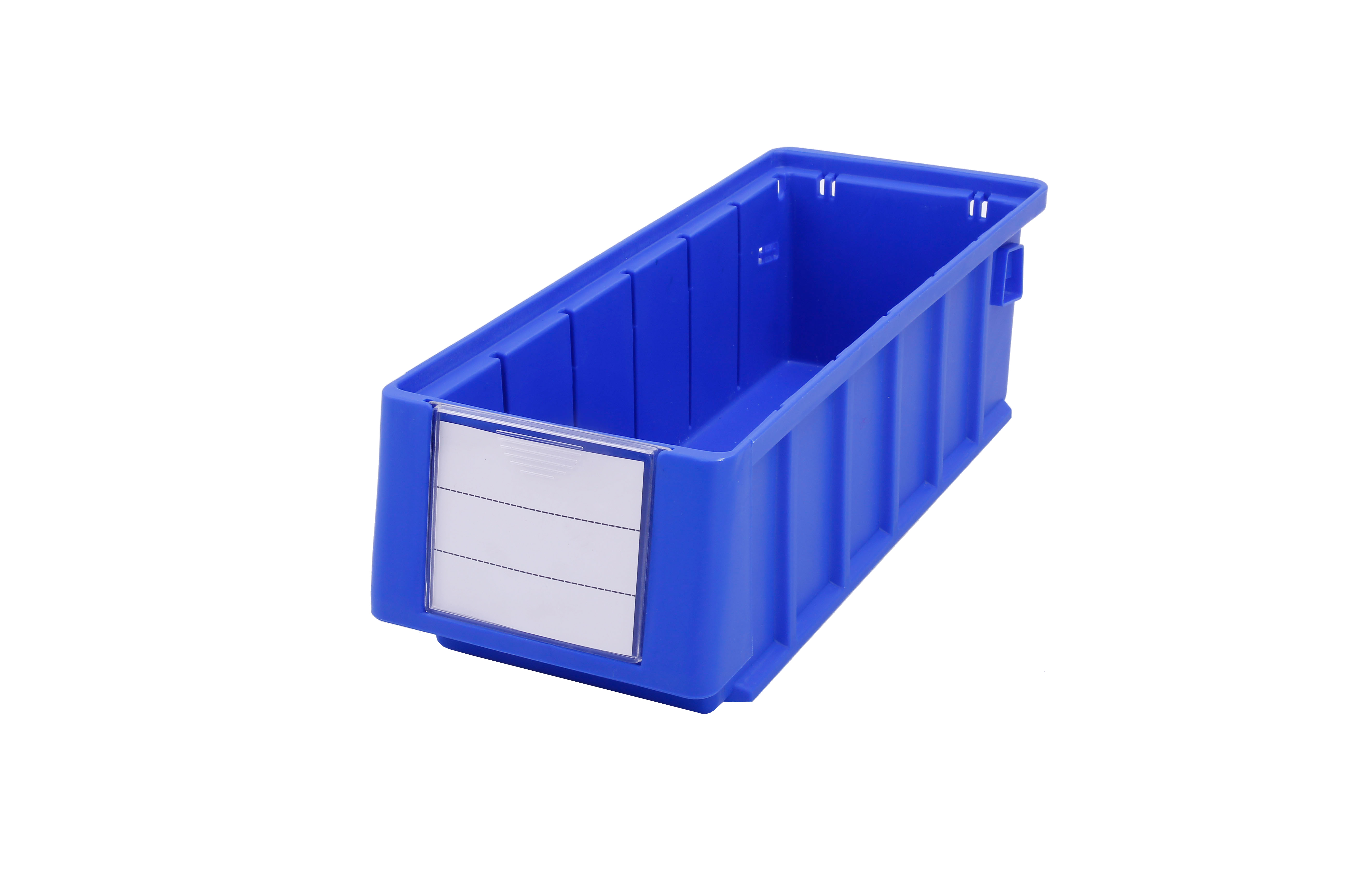 Solid Box Convenient Workshop Office Organizer Crate Plastic Shelf Bins with Divider Customized Logo PP Box
