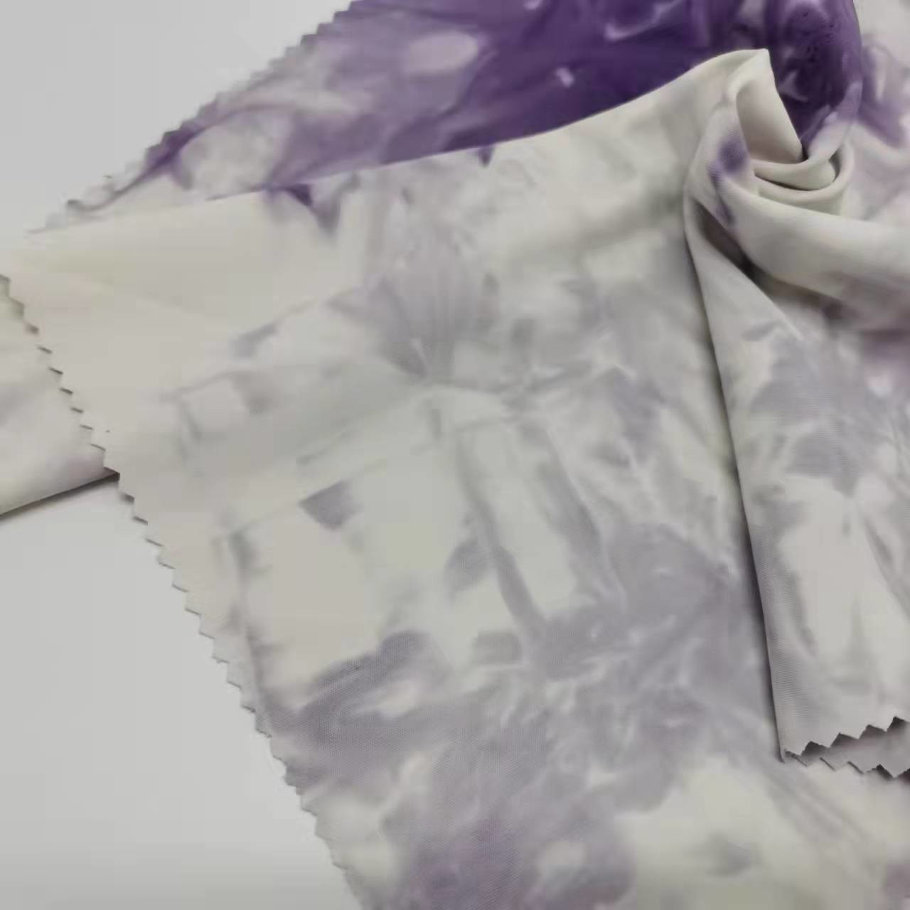92%Polyester 8%Spandex Tie-dyed Jersey Breathable Sports Material Fabric 100D 240gsm 160cm