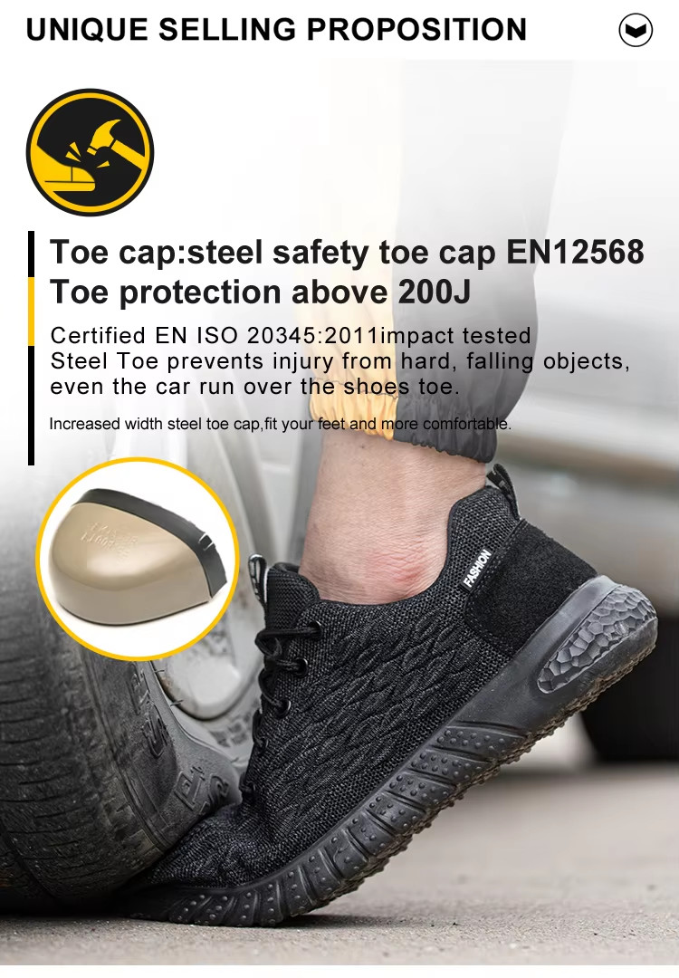 Lightweight SBP Safety Shoes Comfortable Fashion Sport Shoes Grey