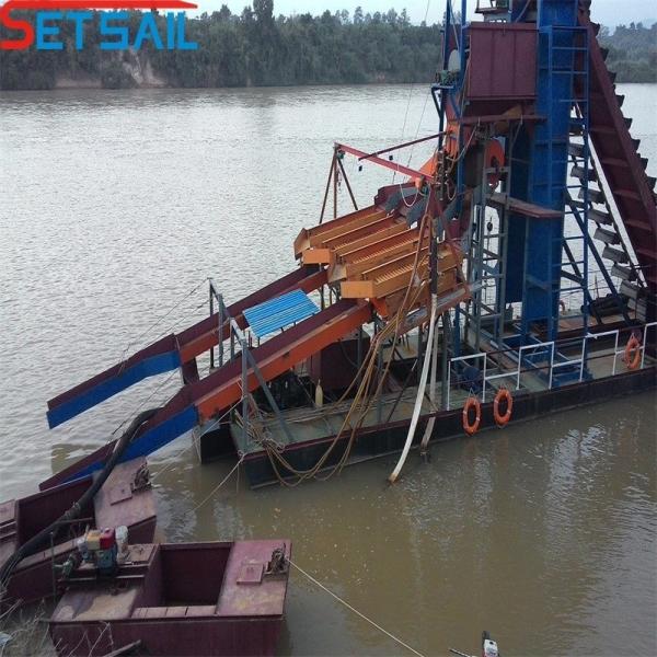124-200 Piece Chain Bucket Alluvial Gold Mining Dredger for River Tin in CTN
