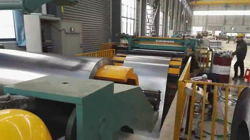 Width 600-2000mm Gi Steel Coil Slitting Machine High Speed Slitting Line