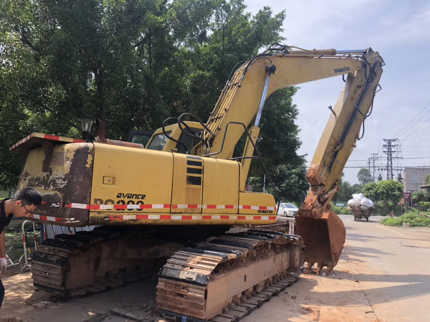 CAT320 skid steer excavator telescopic boom hot sale