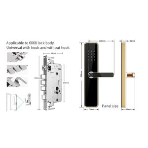 TTLock Digital Biometric Front Door Lock Grip Open Anti Peep Code IC Card Key