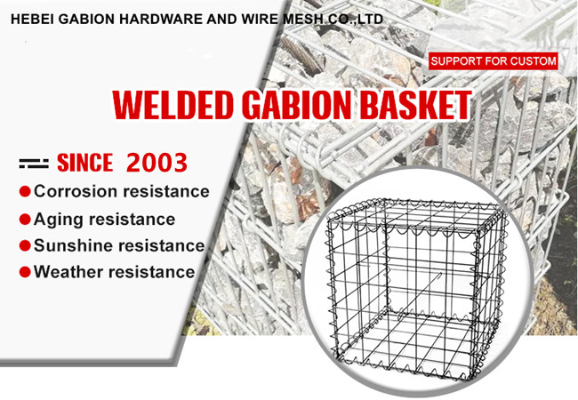High Tensile Dura Guard Gabion Sea Wall 200*100*100 Welded Wire Retaining Wall