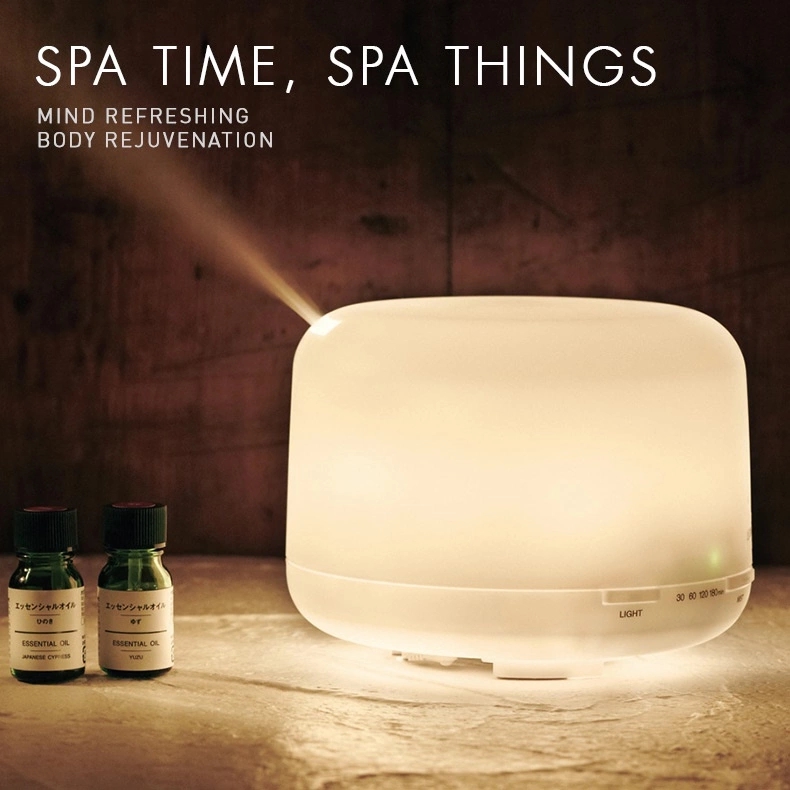 24V Capacity＞200ml Tree Leaf Design Wooden Aroma Diffuser Vintage Style Essential Oil