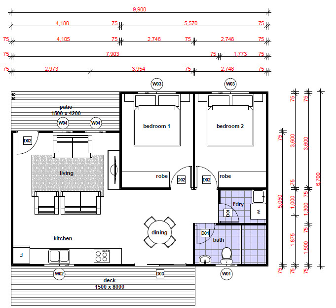 Australian Portable Facory Price light steel Granny Flats Inexpensive Modular Homes / Prefab Small Houses/Cabin