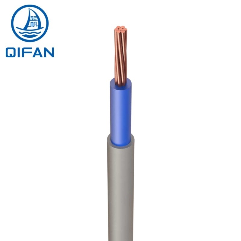 Fire Resistant Cable Copper Solid Conductor PVC Insulation House Building Flat Wire