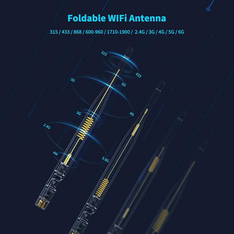 ABS Dual Band 5GHz 5.8GHz 2.4GHz WiFi Antenna for Long Range Indoor Wireless Receiver