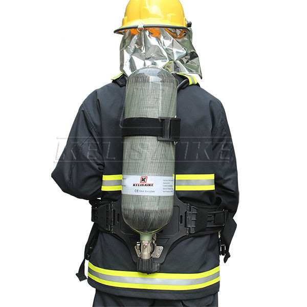 Kl99 Self-Contained Scba With Carbon Fiber Cylinder Firefighting Respirator With Full Face Mask & Demand Valve