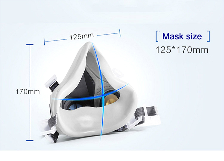 TTR ABS Emergency Escape Equipment Half Face Gas Mask With Air Filtration