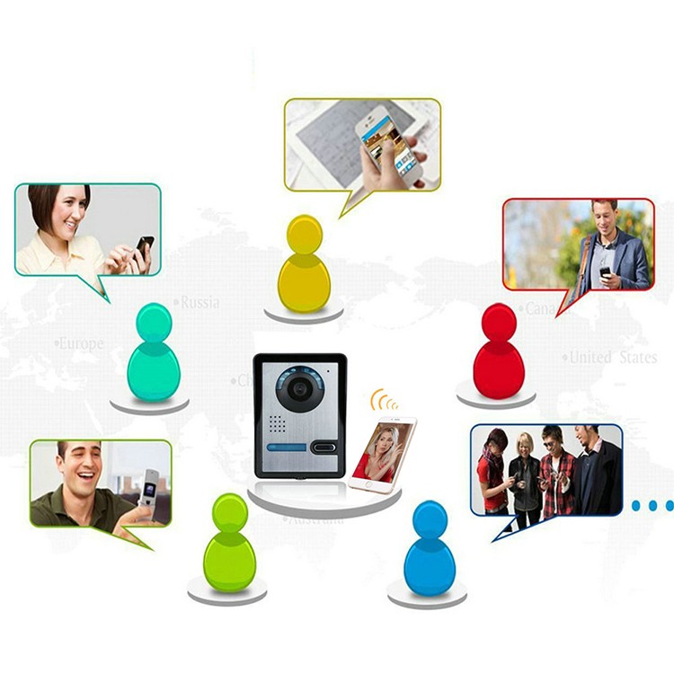 110 - 240 V Wireless Intercom Doorbell , 0.47 Kg Villa Home Video Intercom