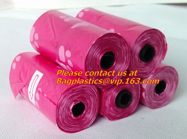 Promotional Custom Logo Pet Waste Bag With Holder, Eco-friendly Plastic Dog Pet Waste Bags With Dispenser, BAGEASE, PAC