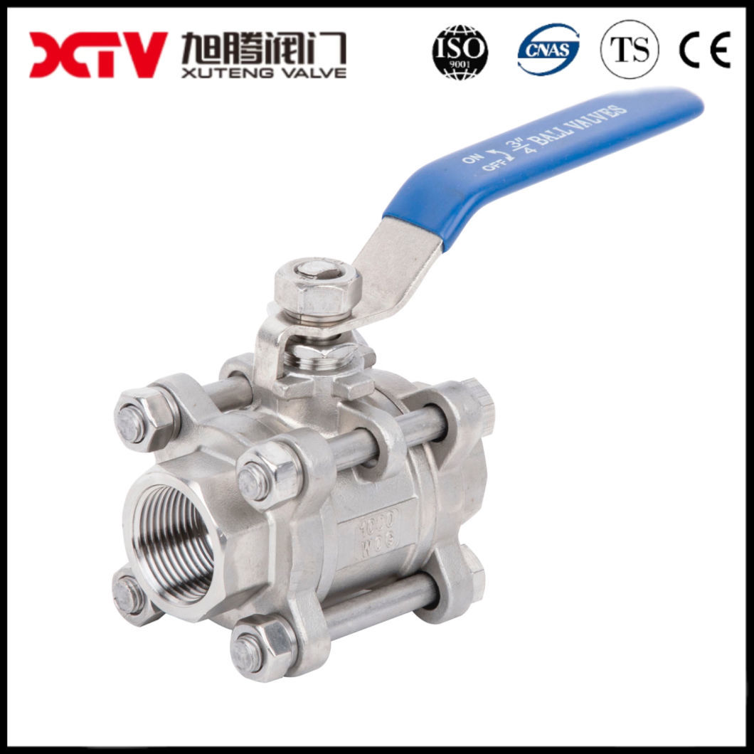 Xtv 3/4 Inch Full Port Manual Stainless Steel 3PC Ball Valve