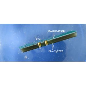 Hybrid PCB Board Bulit On Rogers 10mil RO4350B and FR-4 With Immersion Gold