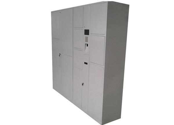 Fingerprint Scanner Biometric Scanner Luggage Lockers , 14 Automatic Doors