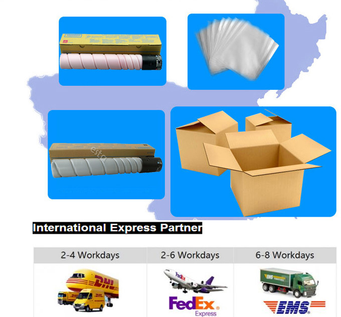 Colored C224 Konica Minolta Toner , Bizhub TN321 Complete Toner Cartridge Set