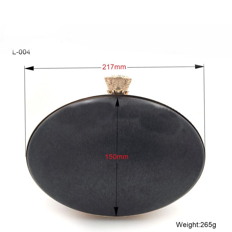 Hot sale 21.7 cm ball shape shiny gold box shell purse metal frame for handbag