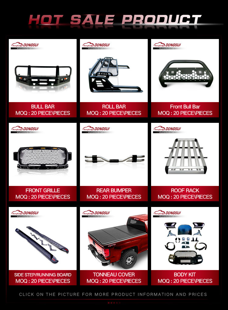 SS201 custom bull bars Car Front Bumper For Toyota Hilux Vigo