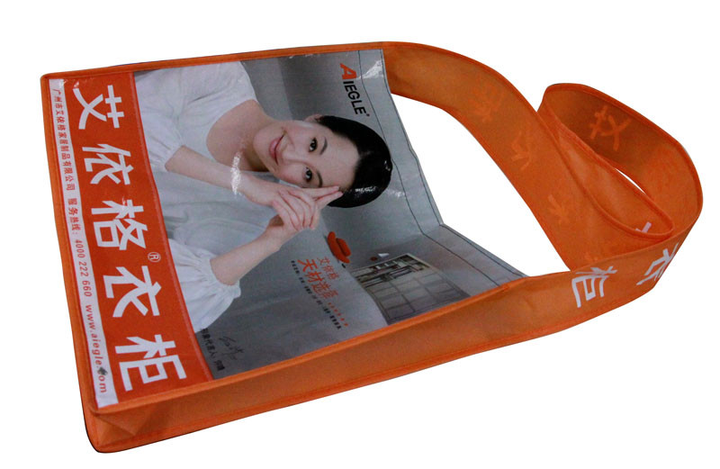 75gsm Cylinder Colorful Printing Nonwoven Fabric Carrier Bags Matt Coated