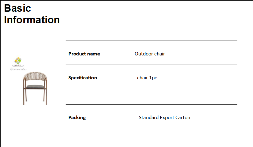 Outdoor Home Office Furniture High Back Aluminium Metal Patio Rattan Garden Chairs Set for General in Outdoor Furniture