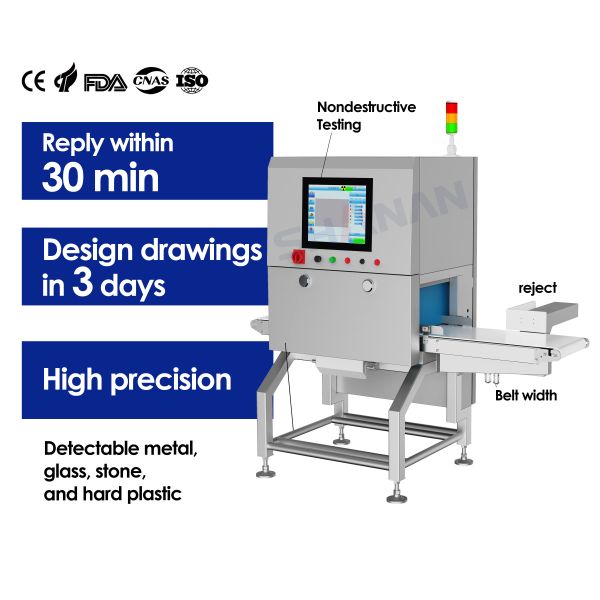 Quality Nondestructive Testing Food X-Ray Inspection Systems Machines for Quality highly efficient contaminant detection for sale