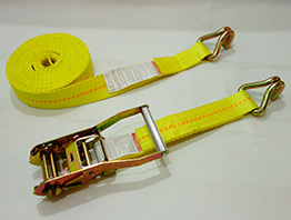 Polyester Ratchet Lashing Straps 12000 Lbs Webbing Material Breaking Strength