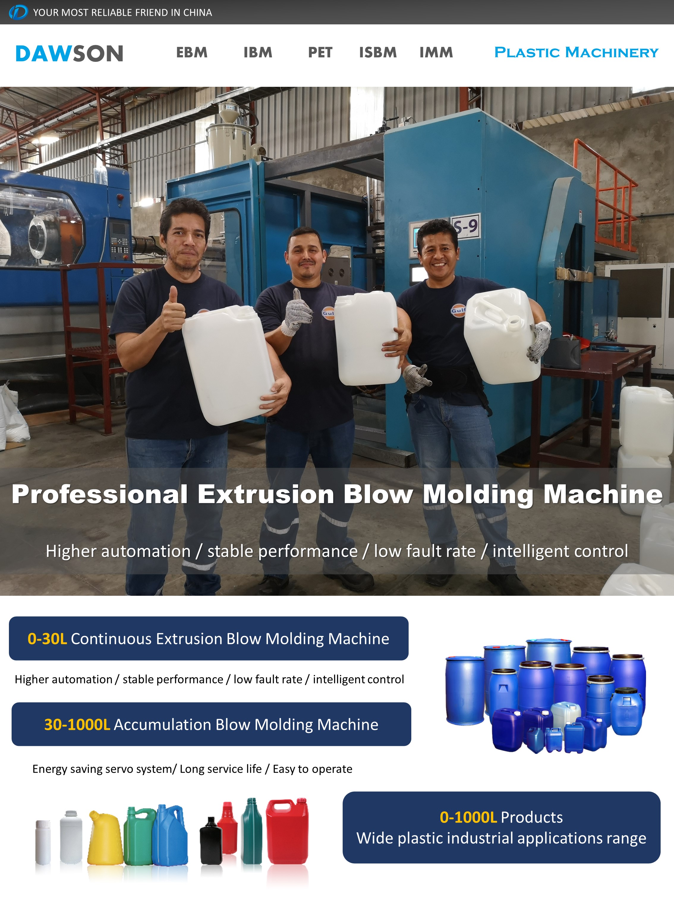 Plastic 20 Liter Bottle 25L Oil Drum Blow Molding Machine 30L Jerry Can Full Automatic