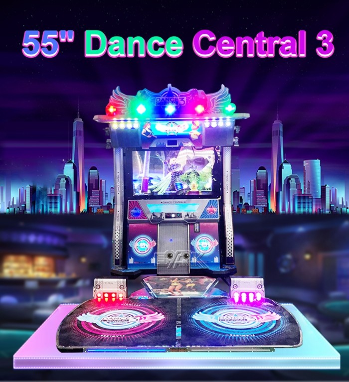 55" Dance Central 3 Coin Amusement Arcade Game Machine Lottery Ticket Game Machine