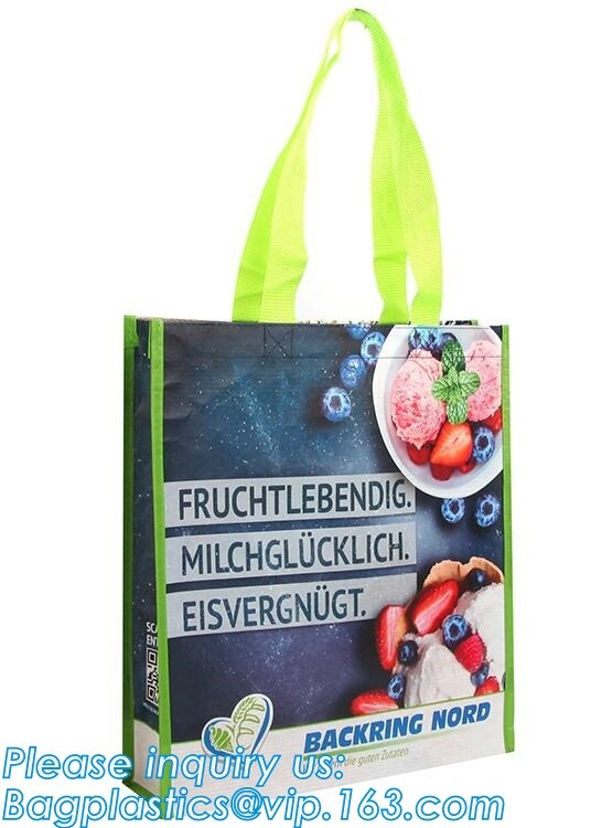 Wholesale factory custom fashion laminated non woven bag, Shopping printing fabric insulated foldable bag, custom pp non
