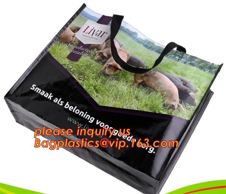 Custom Huge Luggage PP Woven Bag With Zipper Lock,PP Woven Shopping Bag,Factory customized cheap laminated pp woven shop