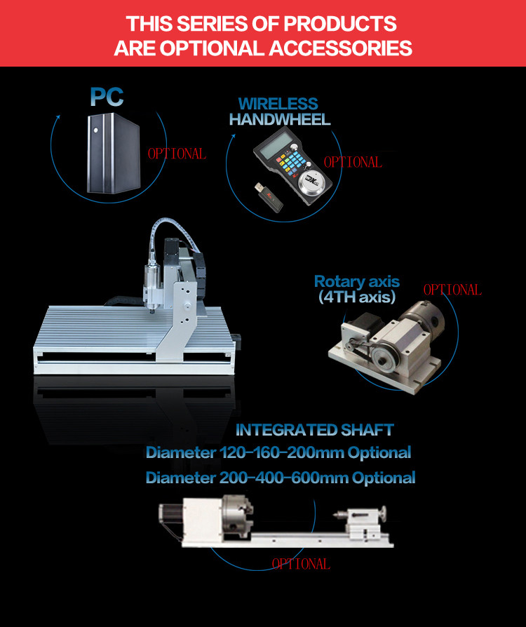 CNC router for marble engraving 3040 4 axis 3d cnc router High precision AMAN3040 cnc carving machine