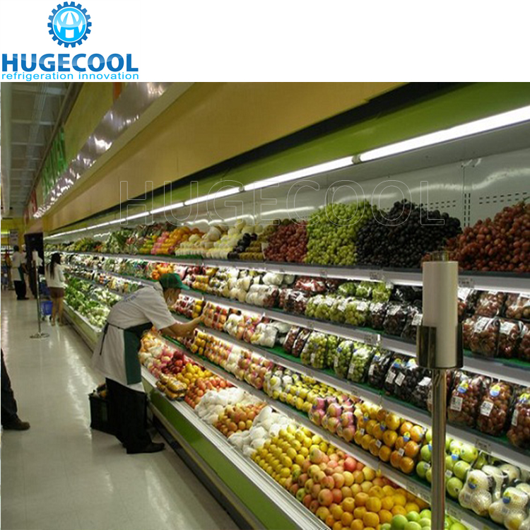 Air Cooled Convenience Store Fridge Customized Size With Two / Three Doors