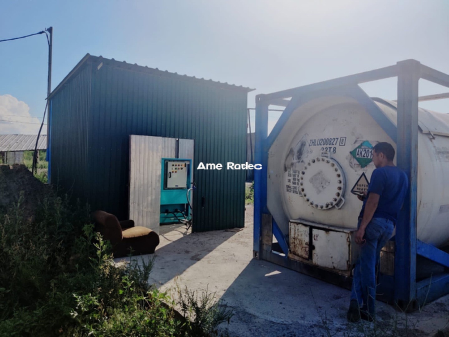 freon gas manufacturing plant ac recovery recharge machine 25HP ISO tank gas recovery unit