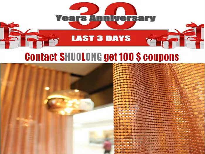 Flexible Aluminum Sequin Mesh Fabric Chain mail Fabric For Table Cloth Chain mail Curtains