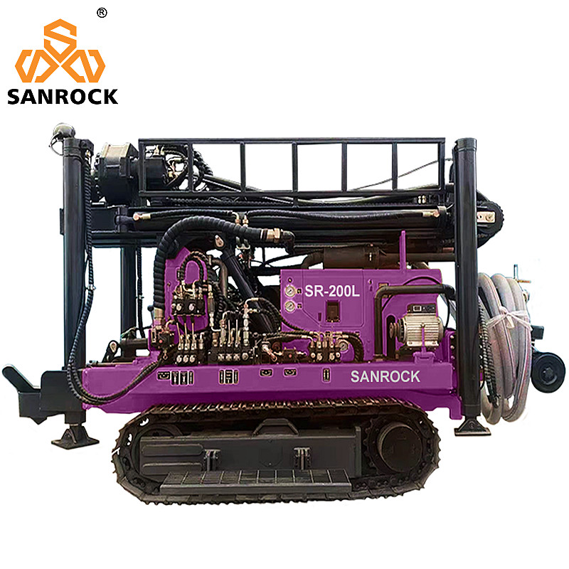 Lifting Force 15T Crawler Water Well Drilling Rig Hydraulic Borehole Drilling Machine with Yuchai Engine