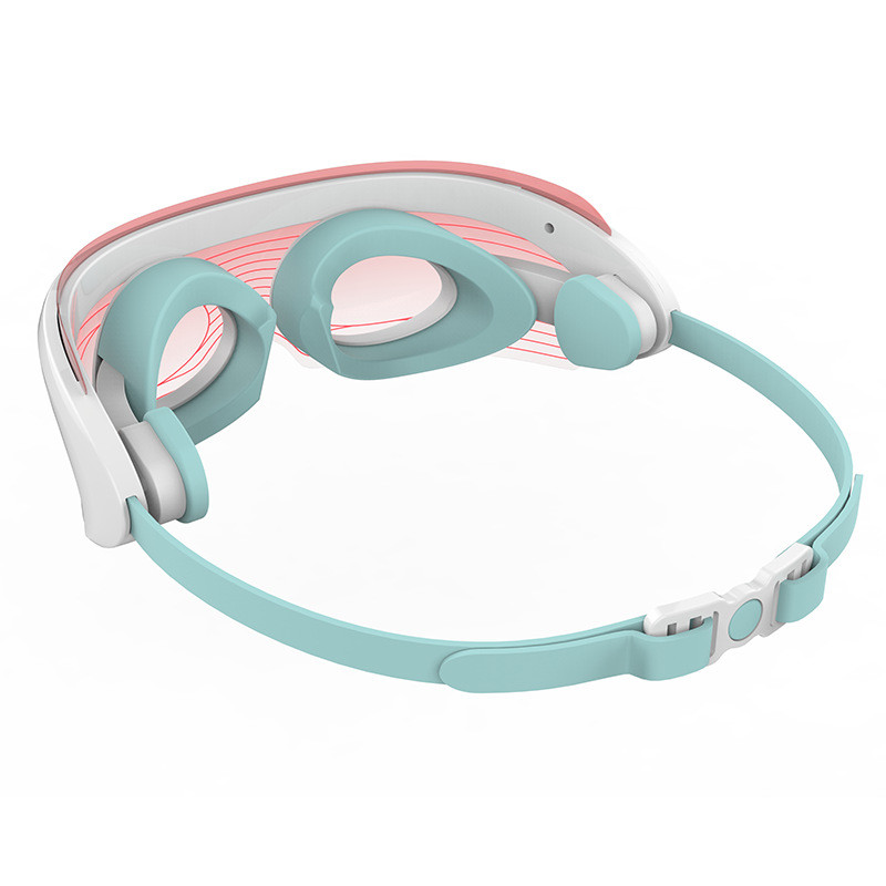 3 Colors Red LED Light Therapy Eyes Mask Warm Massage SPA Face Beauty Mask