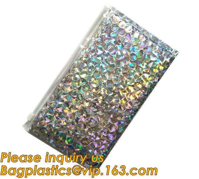 Flat Envelopes Zip lock Bubble Bag, Low Price Most Popular Bubble Slider Bag,Plastic PE Material Mailer Slider Air Ziplo