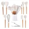 Buy cheap 11-Piece White Silicone Kitchen Utensils Heat-Resistant BPA Free from wholesalers