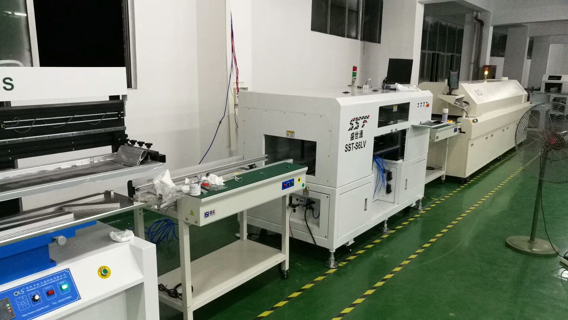 Chain Rail Type Reflow Soldering Machine , 8 Zone PC Control SMD Reflow Oven