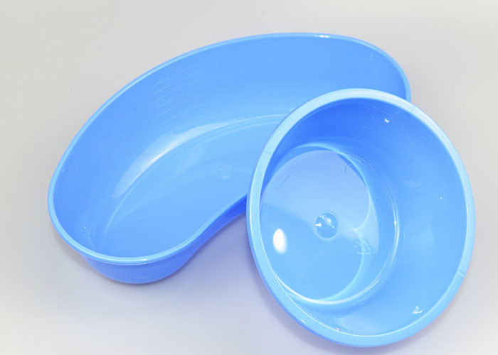 Disposable Medical Plastic Hospital Kidney Dish 700cc / 900cc Blue Color