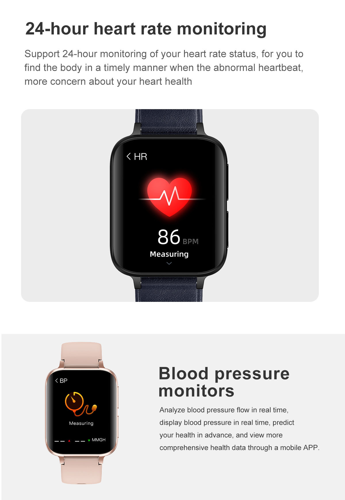 1.78 Inch 420*485 ECG Mp3 Heart Rate Healthy Sport Smart Watch