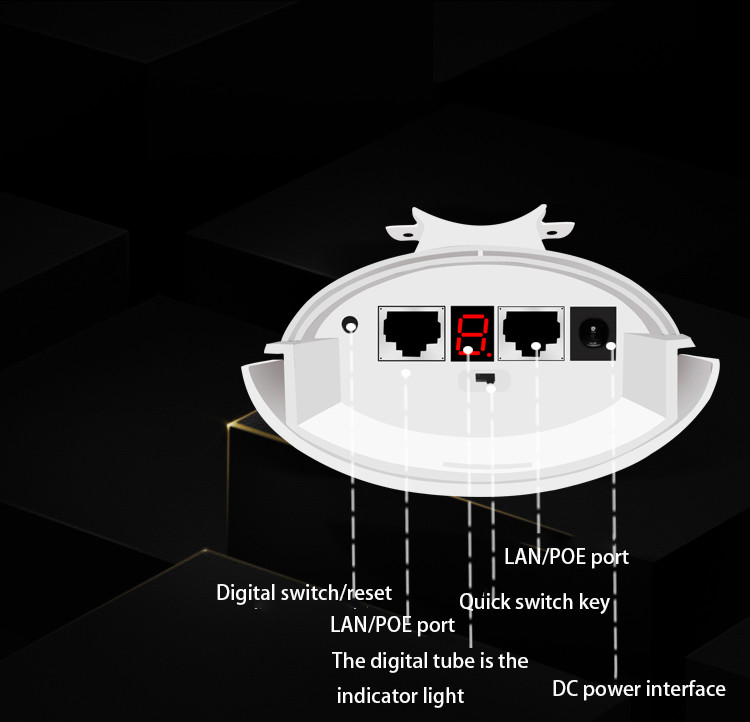 5.8G 900Mbps Wireless Network Bridge Point To Point Wireless Bridge 5km