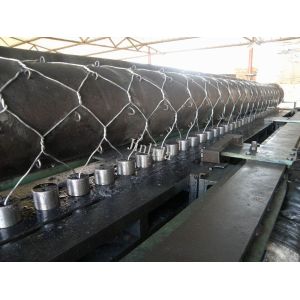 Galvanized Wire Mesh Gabion Machine 120X150mm With Automatic Oil System
