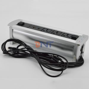 Desk Pop Up Multimedia Connector With 3* Universal Plug / 1*USB Configuration